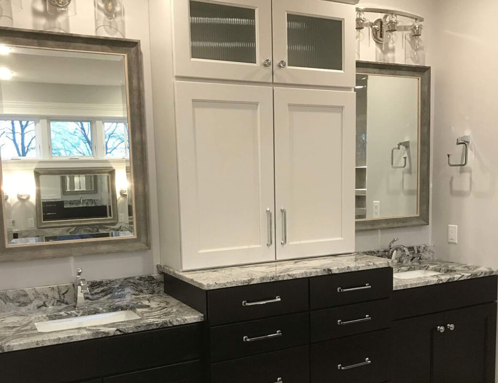 bathroom cabinet and countertop upgrade springfield illinois