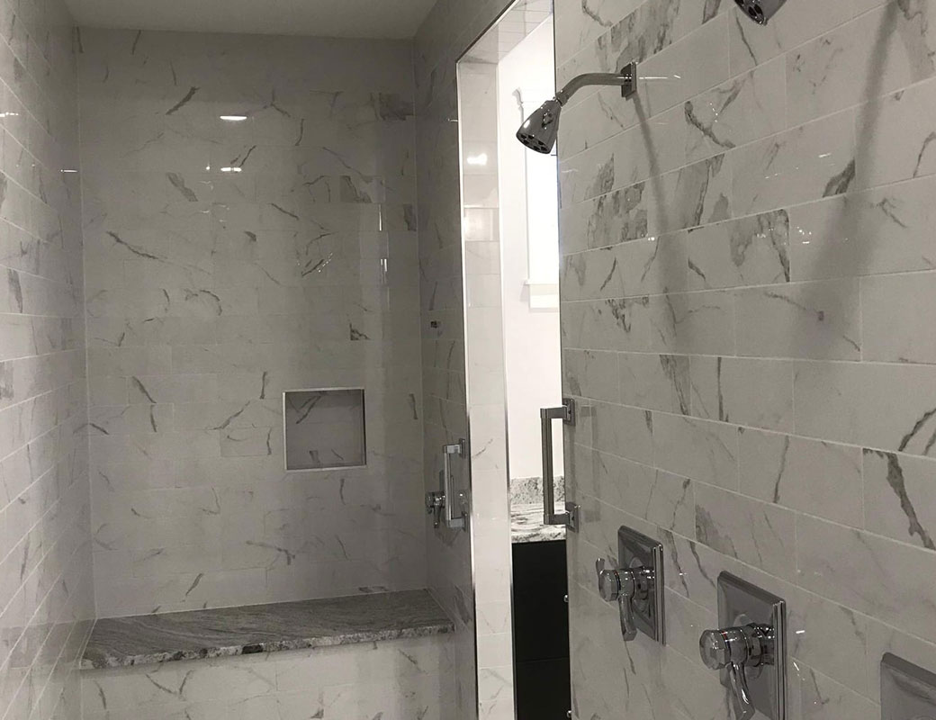 double shower head shower remodeling contractor springfield illinois