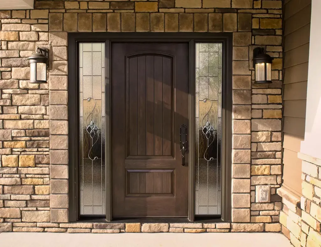 Front Door with Decorative Glass Sidelights – Sutton’s Project