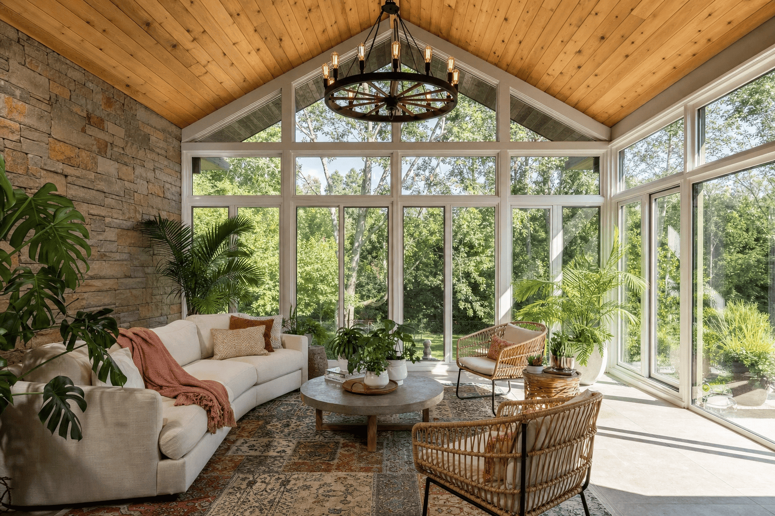 Types of Sunrooms in Springfield, IL Sunrooms Springfield IL — custom sunroom installed by Sutton's